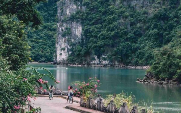 On-Boat-Cycling-At-Viet-Hai-Village-Kayaking-Swimming-Sunset-Party.