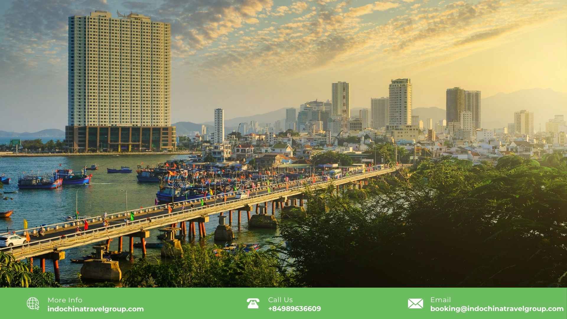 Nha Trang coastline and city beach