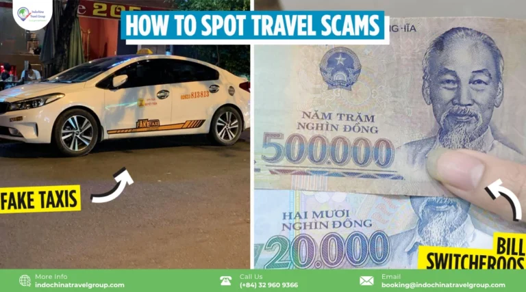 Traveller checking a service or price to reduce scam and overcharging risk in Vietnam