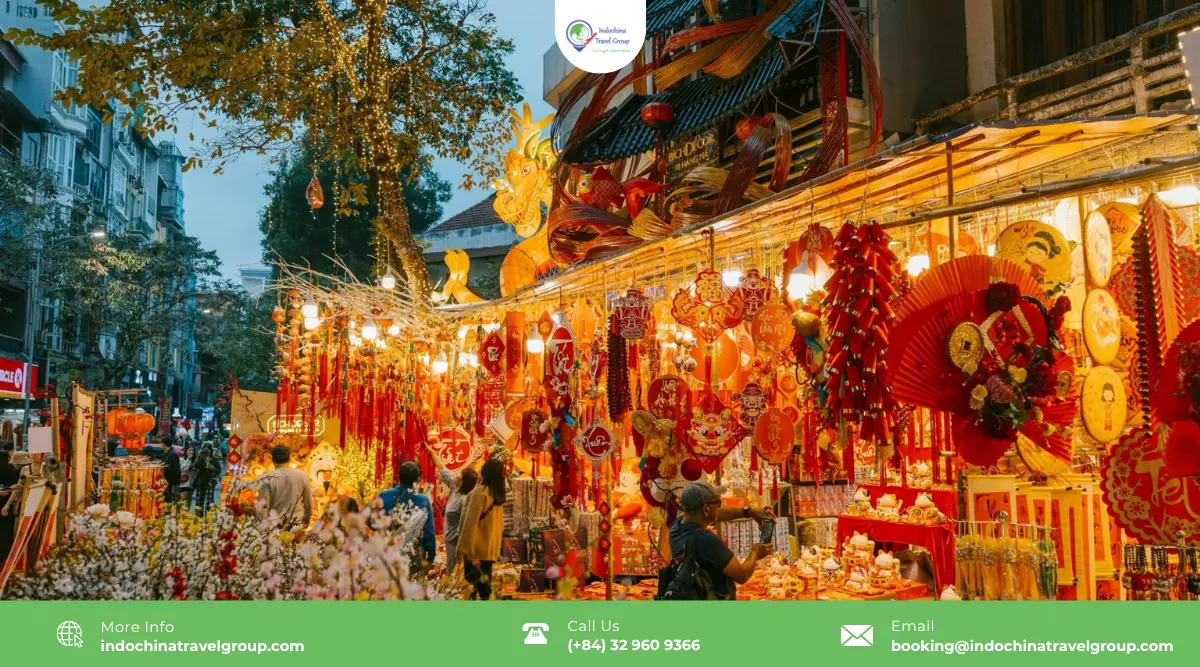 tet lunar new year hang ma street