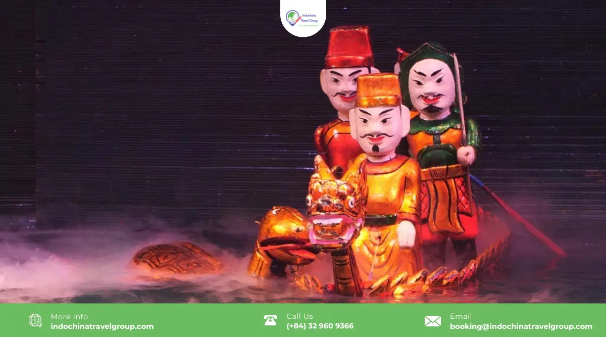 the stage water puppet show