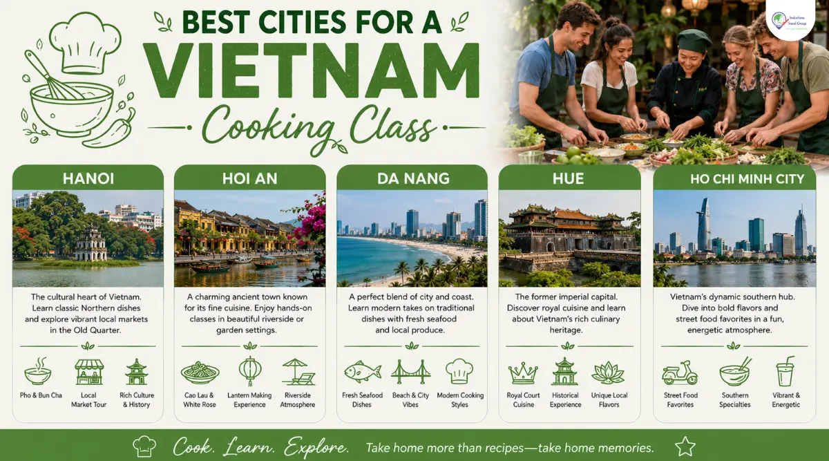 best cities for cooking classses in vietnam for travelers