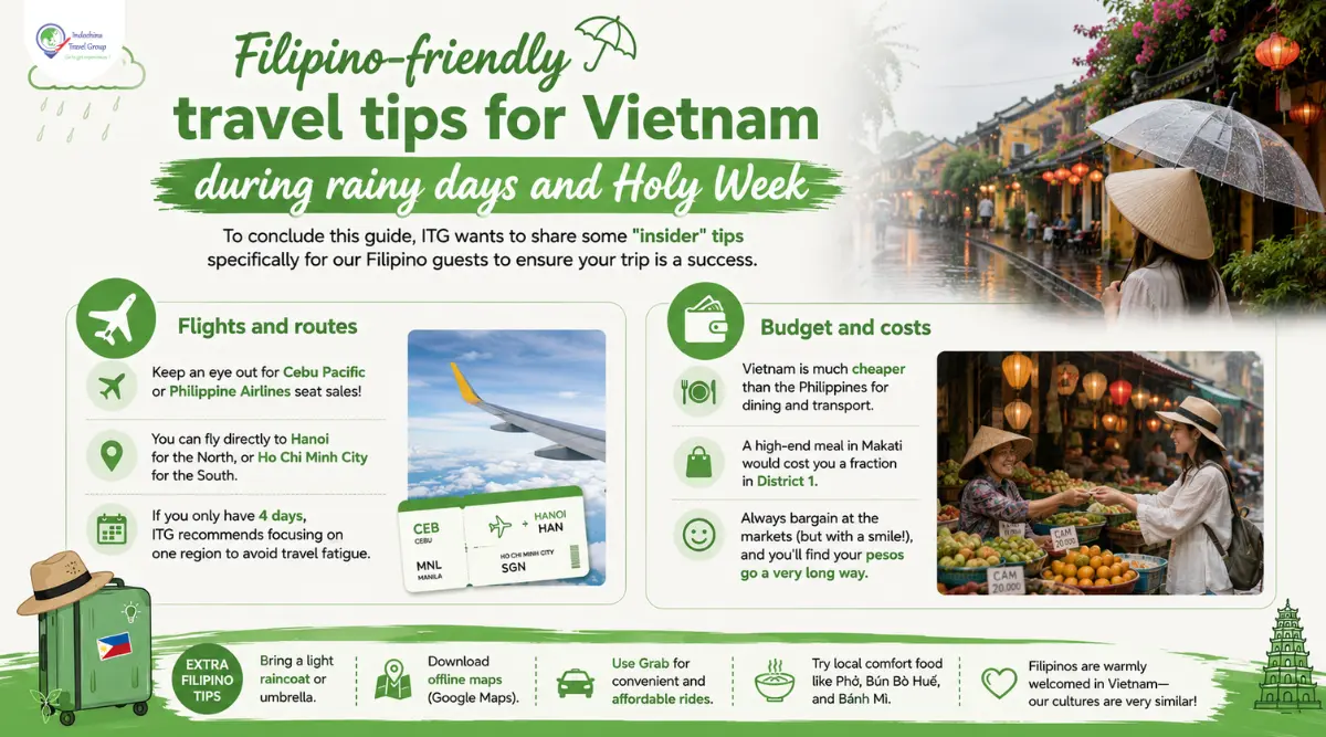 filipinos travel tips in vietnam during rainy day and holy week