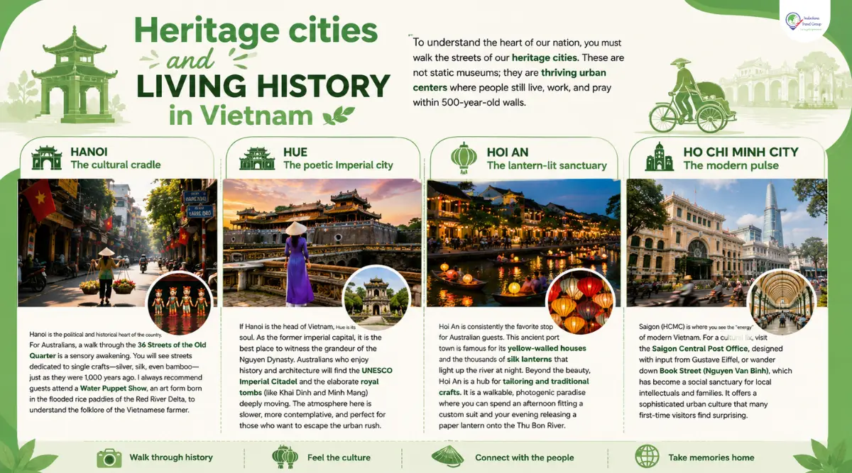 heritage cities and living history in vietnam for australian travelers