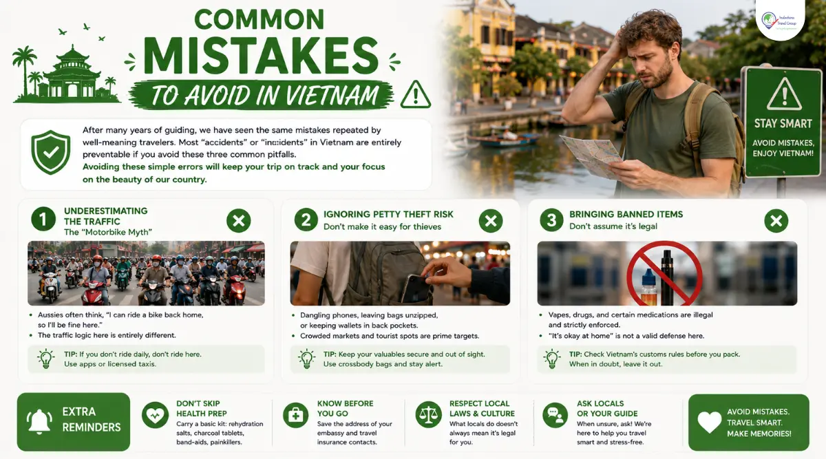 common mistakes to avoid for australian travellers in vietnam