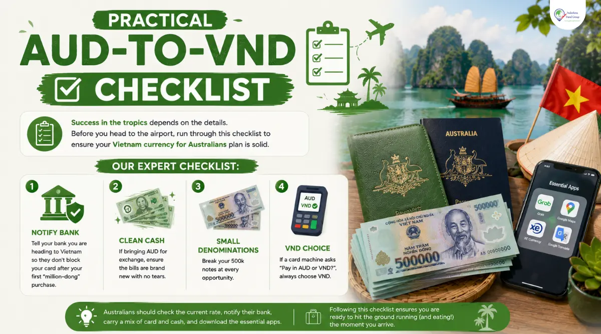 Vietnam Currency For Australians Guide: Essential AUD To VND Travel Tips 5 practical aud to vnd checklist