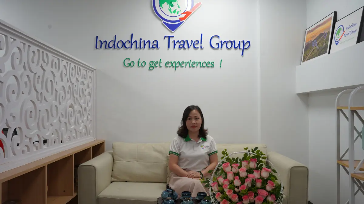 Jen Nguyen at the Indochina Travel Group office in Vietnam