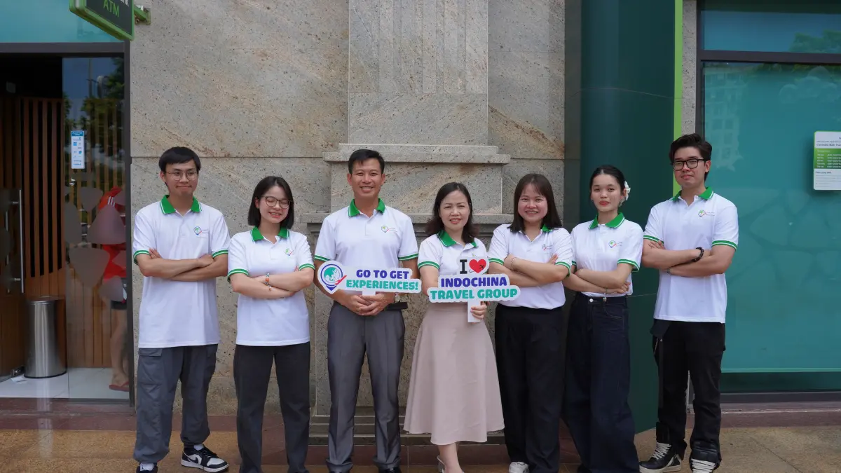 Jen Nguyen with the Indochina Travel Group team in Vietnam