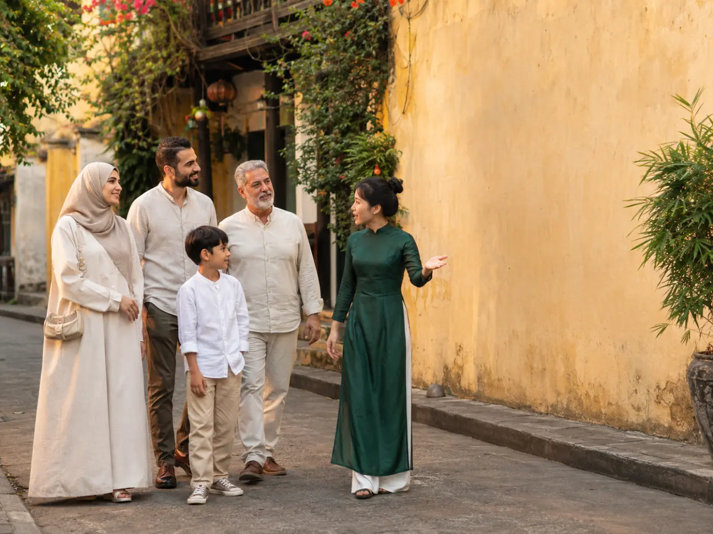 UAE family enjoying a relaxed private guided journey in Vietnam