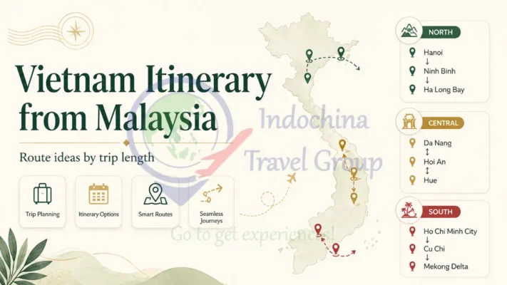 Vietnam Itinerary from Malaysia: Routes by Trip Length