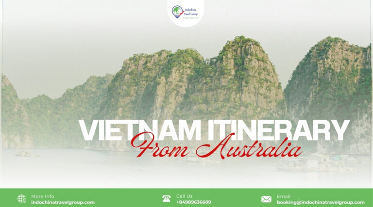 Vietnam itinerary route planning for travellers from Australia